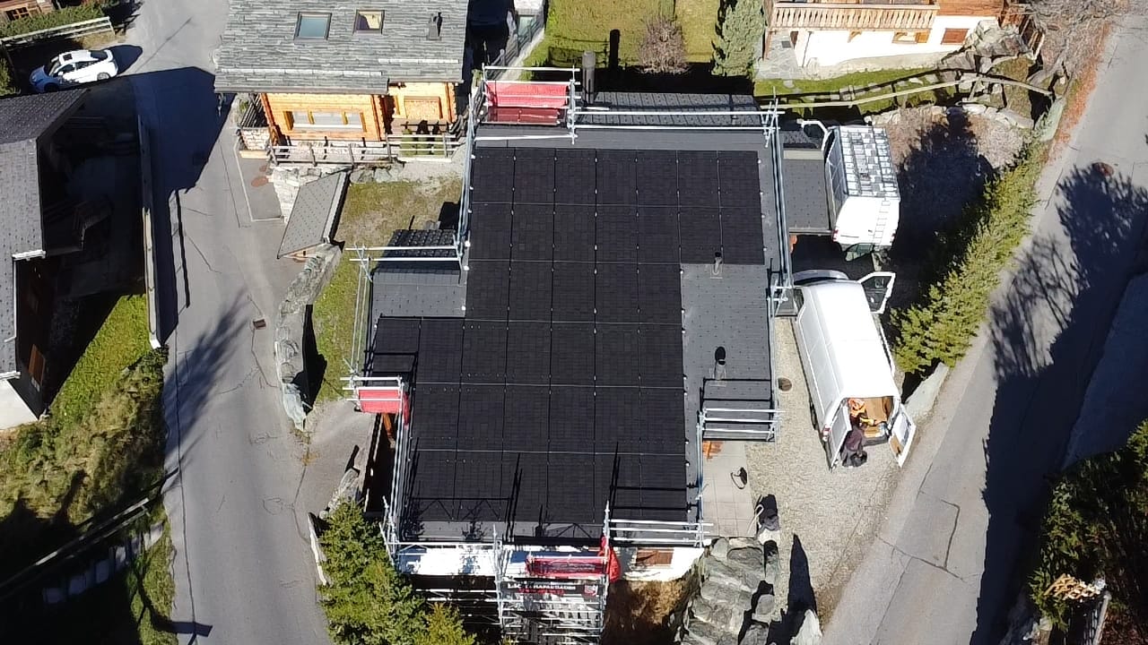 Panneaux photovoltaïques Verbier